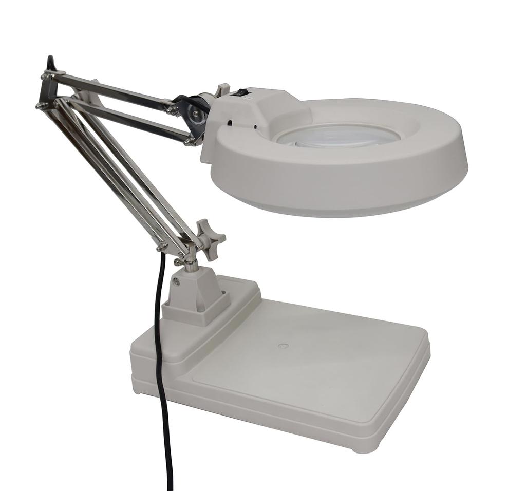 INTBUYING Magnifying Adjustable Eligible for Issuing Invoices Glass, Tabletop, Stand, Light, Angle, (20x)