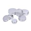 5Pcs Aluminum Mini Round Tin Metal Container Bottles Storage Jar Screw Lids Box