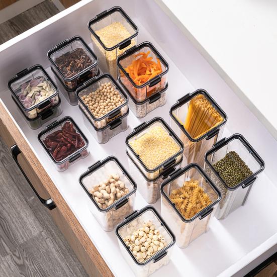 Sealed Can Transparent Large Capacity PP Visible Food Storage Container for Home