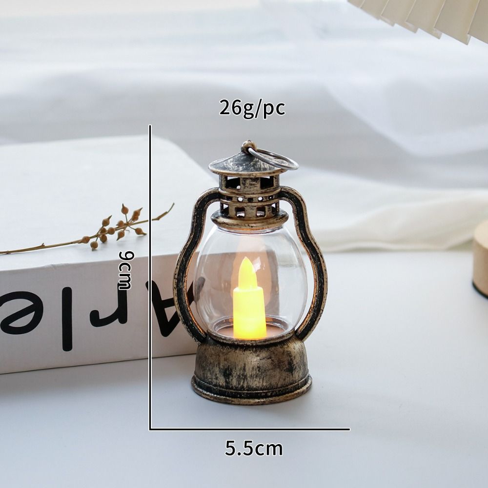 Portable LED Candle Light Retro LED Night Light Electronic Candle Lamp For Halloween Festival Etc