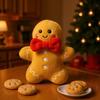 Рождественская елка: Плюшевая игрушка «Пряничный человечек» и милая праздничная подушка