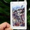 12*7cm 78 Pcs Sacred Sites Tarot Colorful Tarot Cards Connect with The Age-old Wisdom of Temples, Shrines, and Sacred Places