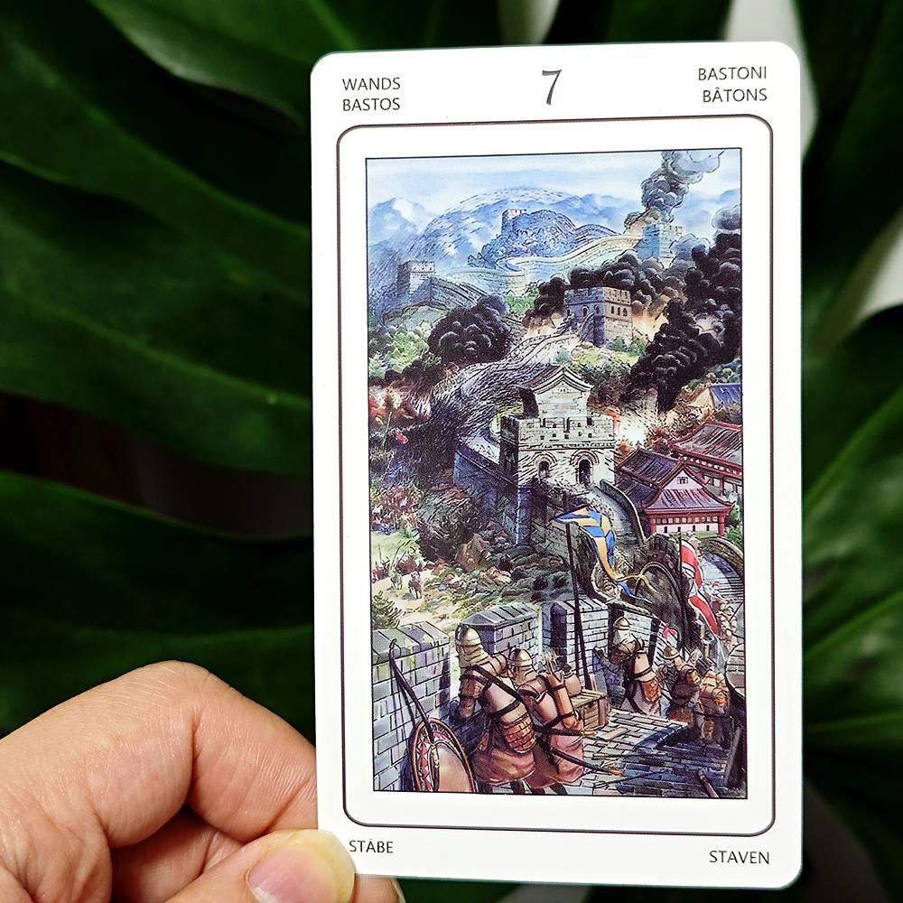 12*7cm 78 Pcs Sacred Sites Tarot Colorful Tarot Cards Connect with The Age-old Wisdom of Temples, Shrines, and Sacred Places