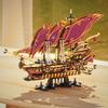 Ovly Пираты Будущего Военный корабль Конструктор Кирпичики Лодка Карибский MOC Сборные Игрушки Для Детей Подарки на День Рождения