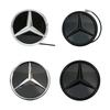Car Sticker For Mercedes Benz Chrome Silver And Glossy Black Front Grilled Star Emblem Illuminated Logo For Mercedes Benz GLC X2