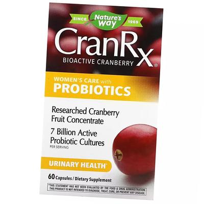Экстракт клюквы и Пробиотики, CranRx Women's Care with Probiotics, 60капс (71344091)
