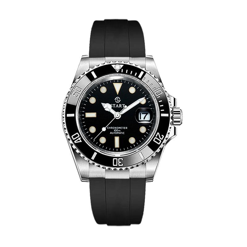 Start Men's Watch Diving Watch Luminous Waterproof Automatic Mechanical Watch Calendar Function Sports Men's Watch