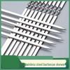 ZISIZ Extra Thick Flat Stainless Steel BBQ Skewers, 33cm Length (30 шт.)