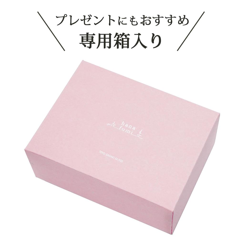 Toyo Sasaki Glass Tumbler Glass Flower Pattern Hanafumi Pair Tumbler Sakura Pattern 360ml Set of 24 Made In Japan Dishwasher Safe Glass Cup Floral