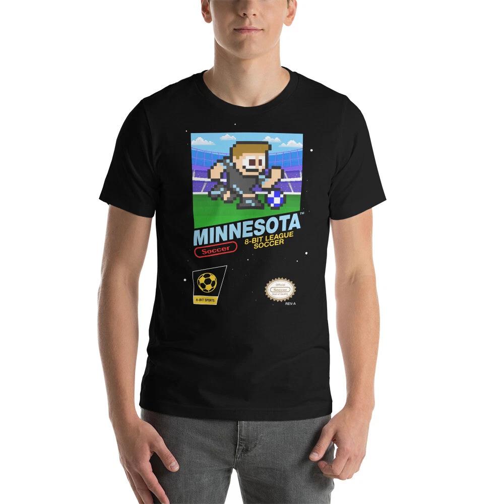 Minnesota United 8-битный Ретро NES Лига Футбольный Клуб Джерси Комплект Футболка