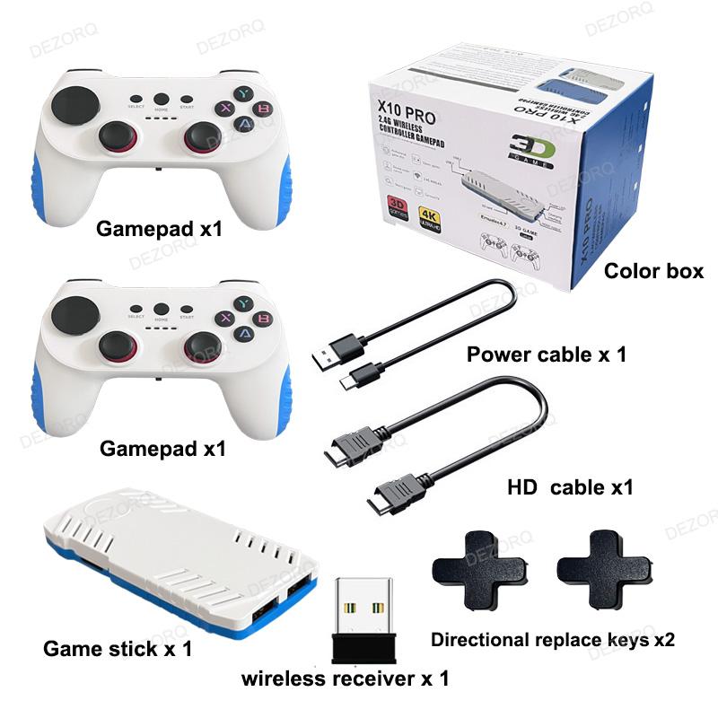 Игровая консоль X10 Pro Retro Gaming Console Stick Классический стик для видеоигр с 50 эмуляторами 50000 игр S905x3 ТВ игровая консоль