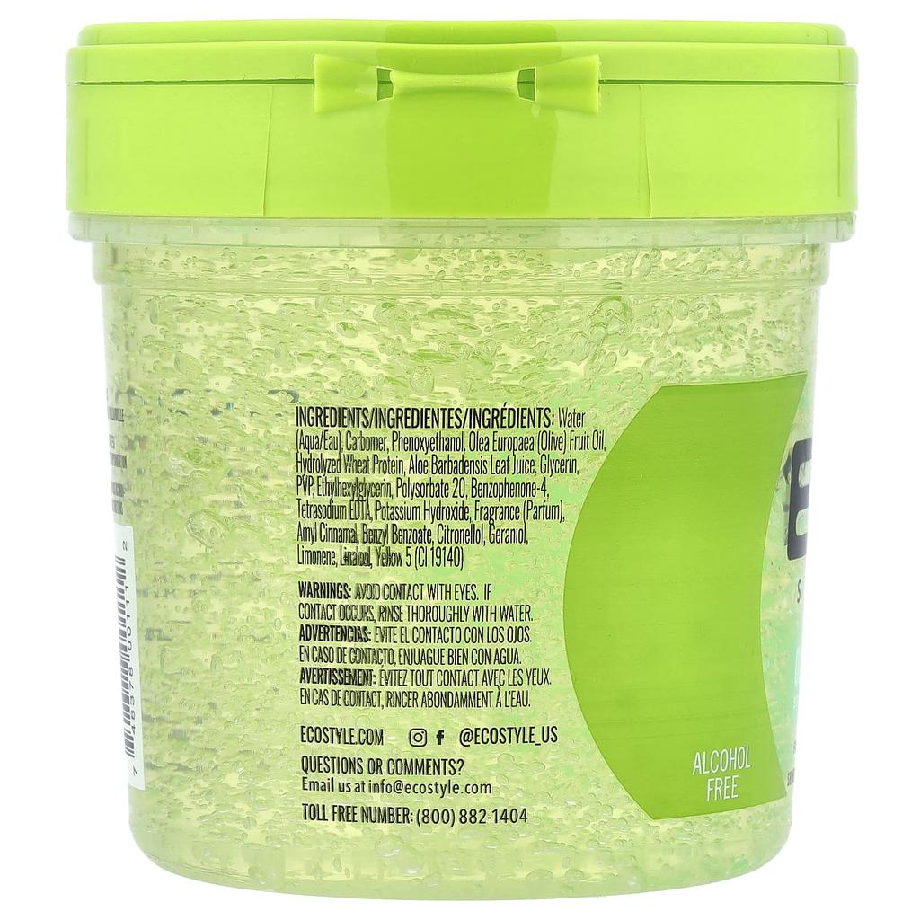 Eco Style, Гель для укладки, Максимальная фиксация, Для всех типов волос, Оливковое масло, 454г (16oz)