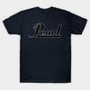 Мужская черная футболка с принтом Pearl Drums Печать на трансферной бумаге без вырезания Хлопковая футболка