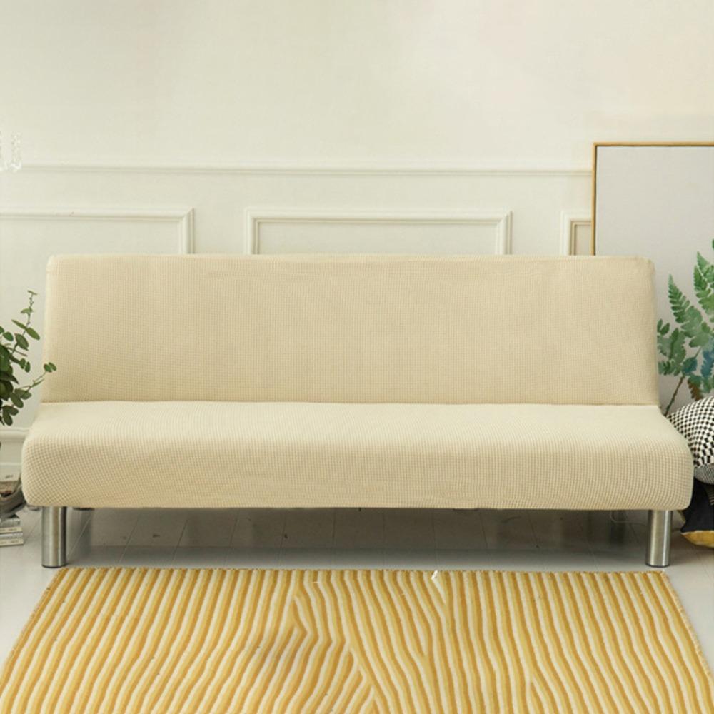 Removable Futon Sofa Cover Elastic Bench Cover Household Armless Sofa Slipcover  Home