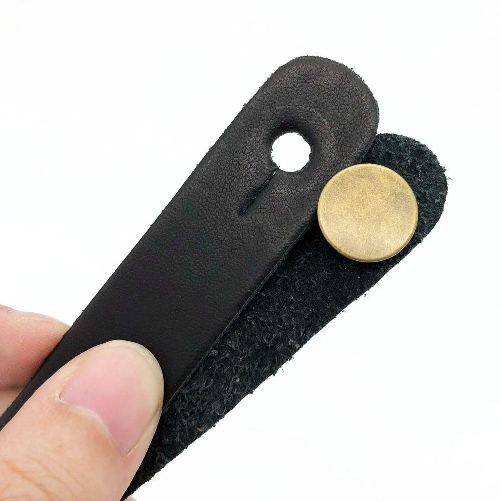 Adjustable Retro Guitar Neck Strap Retro Holding Button Safety Lock Strap Guitar Neck