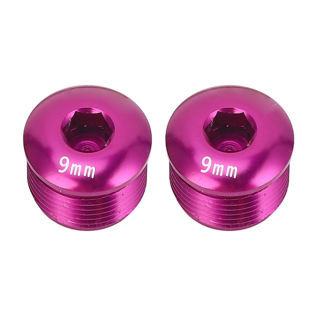 2 ШТ. Пылезащитная крышка для педали велосипеда M14 9 мм из алюминиевого сплава, защитный стопорный винт для горного велосипеда