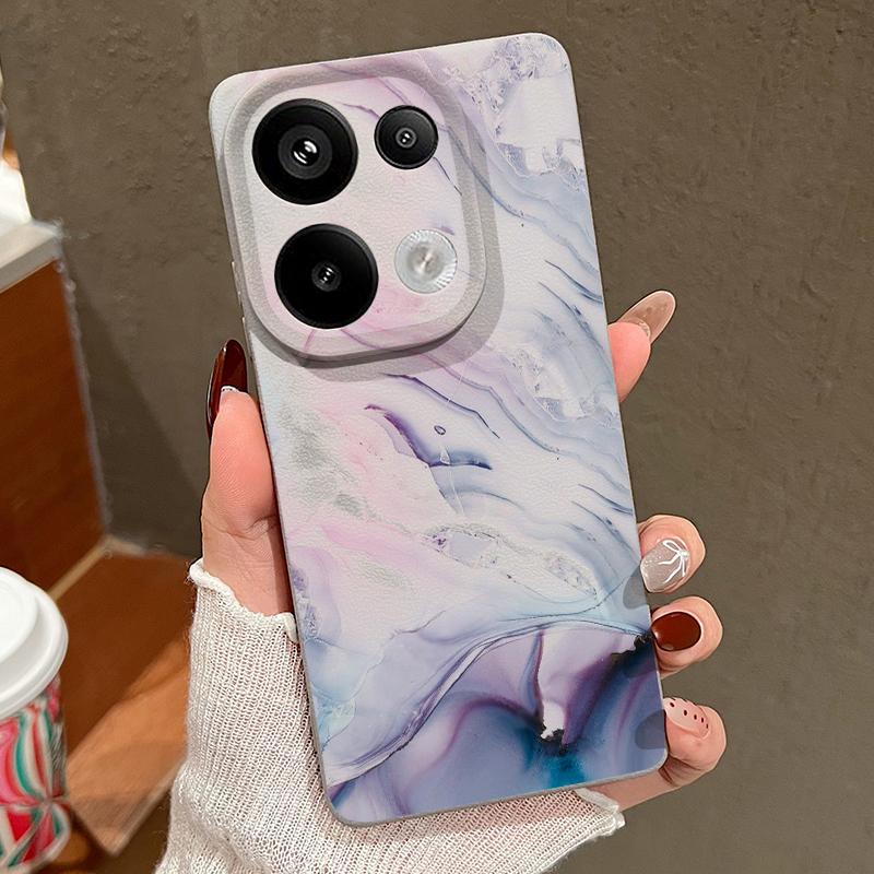 Чехол с цветным мраморным узором для Xiaomi 13T Pro Redmi Note 15 Pro 4G Redmi Note 14 13 Pro+ 5G Силиконовая крышка с текстурой кожи