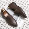 Мода 2024 Тренд Мода Джентльмен Повседневный Удобный Путешествия Взрослый Мужская Обувь Британский Стиль Слипоны Кожаные Лоферы Обувь для Мужчин
