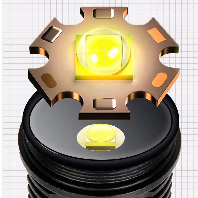 Фонарик высокой мощности, 5 режимов, USB-зум, светодиодные фонарики, светодиодный супер яркий фонарик Xhp50, аккумулятор 18650, лучший