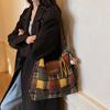 Women'S Large Capacity Shoulder Bag Ladies Plaid Multifunctional Commuter Leisure Outdoor Crossbody Bag