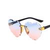 Children Cute Heart Rimless Frame Polarized Sunglasses Kids Fashion Boys Girls UV400 Protection Eyewear