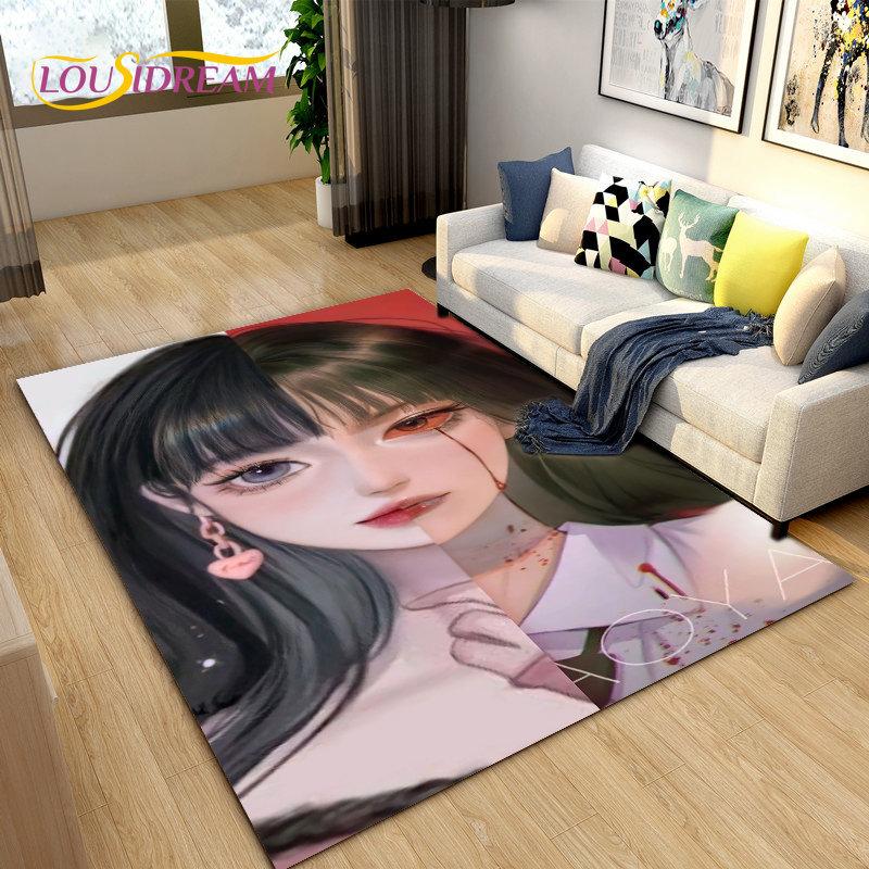 Junji Ito Tomie Kawakami Ghost Area Rug Большой ковер для гостиной Спальня Диван Коврик Украшение, детский нескользящий напольный коврик