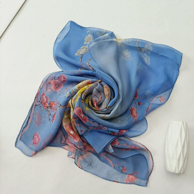 Женские длинные шарфы, мягкий шелковый шарф, женская шаль, шифоновый шарф, тонкий дышащий шарф