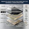 Glossy Black Self-adhesive Vinyl Sticker PET Circular Film Auto Decal Air Bubble Free Car Body Styling Decoration Accessories