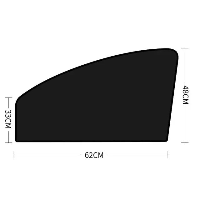 2026 NEW Car Side Window Sun Shades Summer Sunshade Curtains Foldable Heat Insulation Cloth Cover Magnetic UV Blocking Curtain