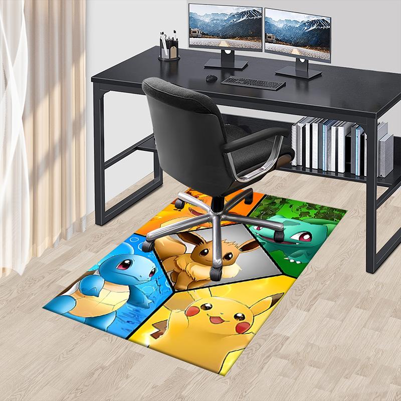 Pokemon Characters Collage Carpet For Playroom Bedroom Living Room Sofa Home Decorkids Game Area Rug Nonslip Floor Mat