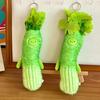 Cute Vegetable Plush Pendant Keychain Creative Cartoon Tender Celery Shape Doll Soft