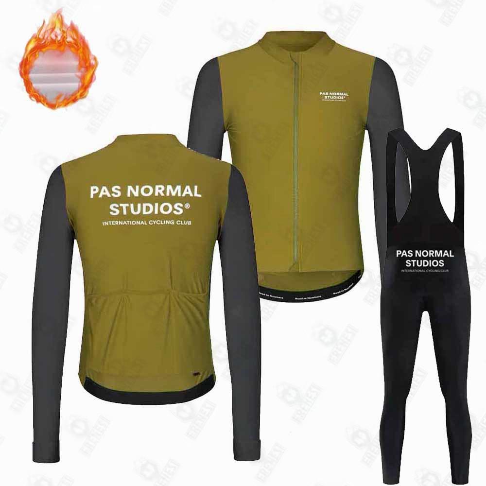 Fleece Suit Winter Cycling Suit Long Sleeve Overalls Road Bike Mountain Bike Outdoor Clothing