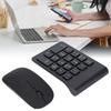 Беспроводная клавиатура с цифровым блоком и мышью 2,4 ГГц, Plug and Play, 1200 DPI, чувствительная, прочная, для дома и офиса