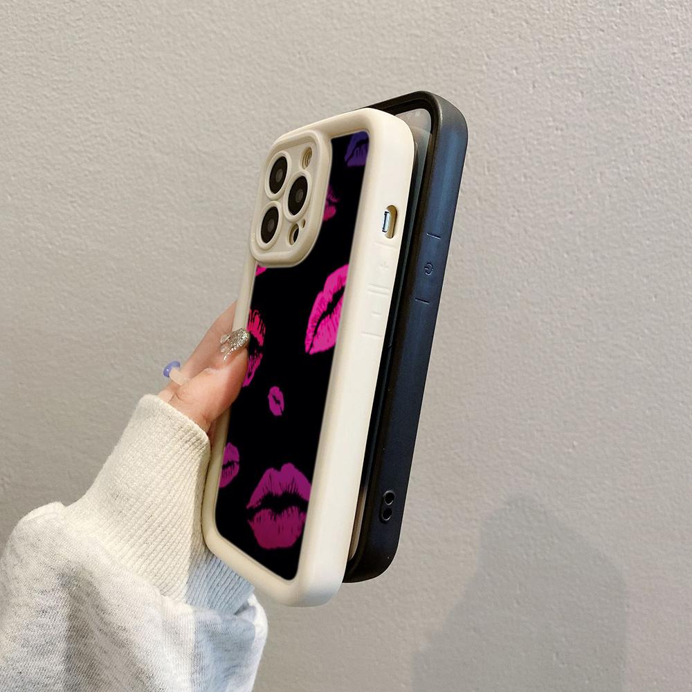 LZ19 Lips kiss art силиконовый чехол для телефона Samsung A15 A35 S24 S23 Ultra S22 S21 Plus S20 FE A05 A06 A54 A55 A53 A14 M15 противоударный задний чехол