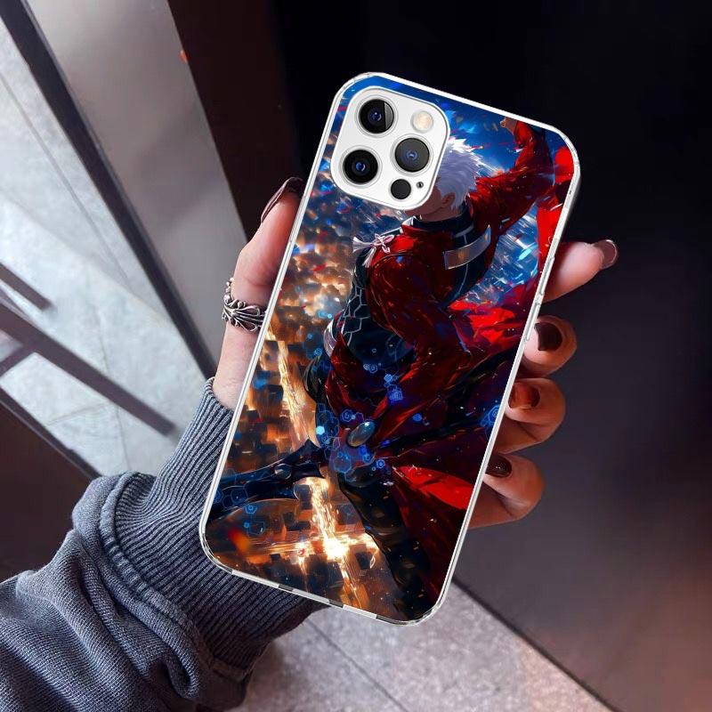 Fate Zero Stay Night Archer Phone Case For iPhone 17 Air 11 13 Mini 14 15 Plus 16 12 Pro Max 16E SE 7 8 Pattern Soft TPU Back Co