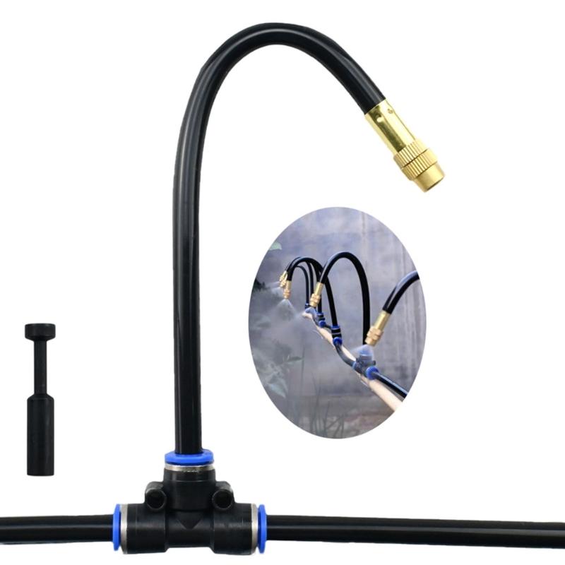 Автоматическое оборудование для полива сада Многоструйный распылитель с углом охвата 360 градусов Устойчивый к коррозии Система шлангов для легкого подключения