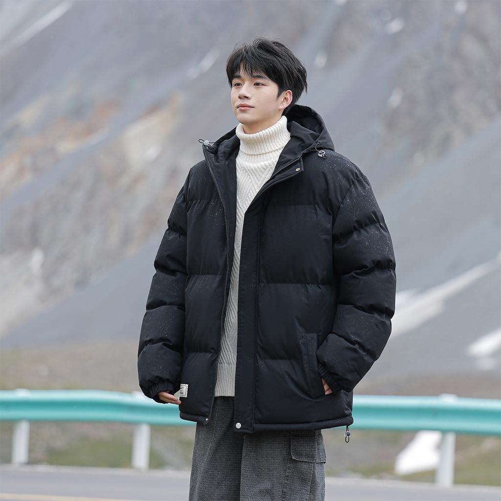 WARRIOR Puffer Jackets Unisex Hooded Thickened Padded Puffer Jacket SHMY8803K03