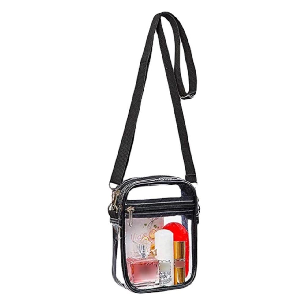 Adjustable Shoulder Strap Crossbody Bag Large Capacity Transparent Messenger Bag Travel