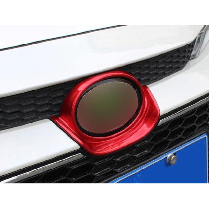 For Toyota Corolla 2020-2024 Glossy Red Front Logo Emblem Badge Frame Trim 1PCS