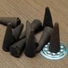 Handmade Indian Incense Frankincense Patchouli Tower Incense Cones with Metal Incense Base Buddhist Ornaments Home Fragrance