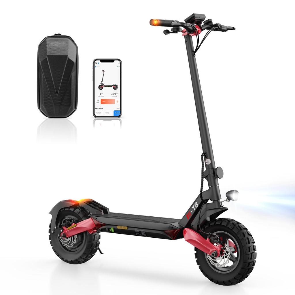 ISINWHEEL T8 All-Terrain Electric Scooter 500W Motor 48V15Ah Battery City Outdoor 10 Inch Off-Road Tires EScooter
