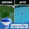 Pool Automatic Chlorine Tablet Dispenser Swimming Pool Cleaning Pill Disinfecting Box Floating Chlorine Dispenser Clean Tool