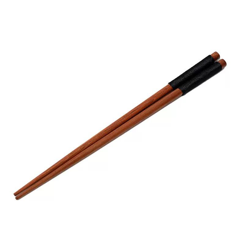 Japanese-Style Wooden Chopsticks, Spoon, and Fork Set with Portable Cloth Bag
