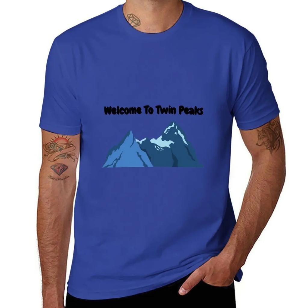 Welcome To Twin Peaks T-Shirt summer top oversized sublime black t-shirts for men