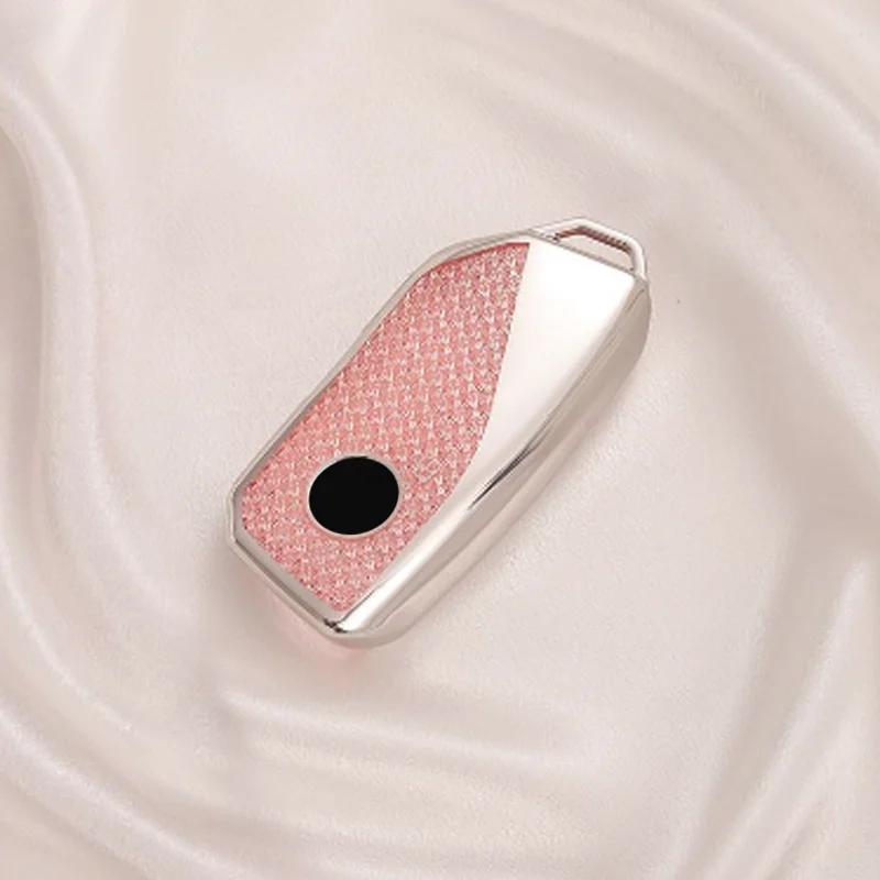 BBKC8 Luxury Diamond Pattern TPU for BMW X1 U11 X7 G07 XM G09 I7 7 Series G70 LCI IX I20 U06 G81 M3 2023 Remote Car Key Case Cover