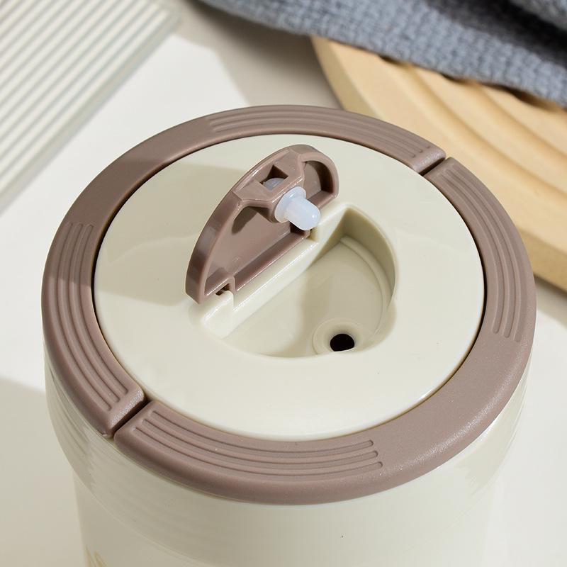 «Женская термокружка Mingrui 304 из нержавеющей стали с термоизоляцией — портативная герметичная кружка для завтрака и супа»