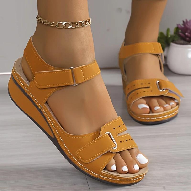 New Women Sandals Summer Shoes Open Toe Shoes Woman Plus Size 43 Wedge Sandals Women Ladies Party Female Footwear Zapatos Mujer