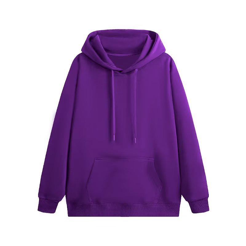 Свитшот с принтом логотипа в однотонном цвете: Популярная осенне-зимняя толстовка с круглым вырезом и бархатной толстовкой