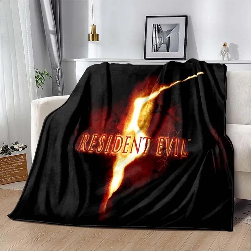 D Игровое одеяло Resident Evil Мягкое уютное покрывало для гостиной спальни путешествий Идеальный подарок на день рождения ребенка