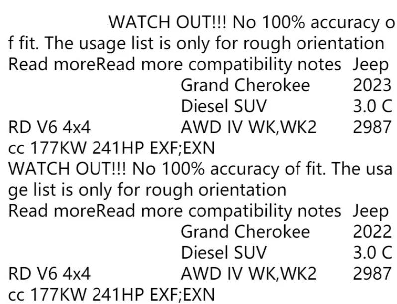 Масляный насос для Jeep GRAND CHEROKEE IV WK WK2 3.0 CRD V6
